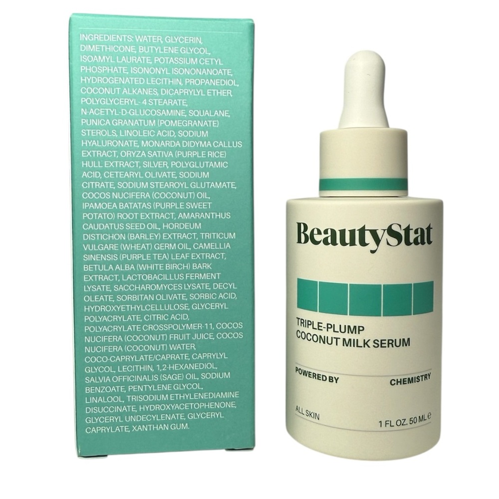 BeautySta Triple-Plump Coconut Milk Serum 1.7 fl oz | Hydrating Glow Booster - Picture 3 of 4